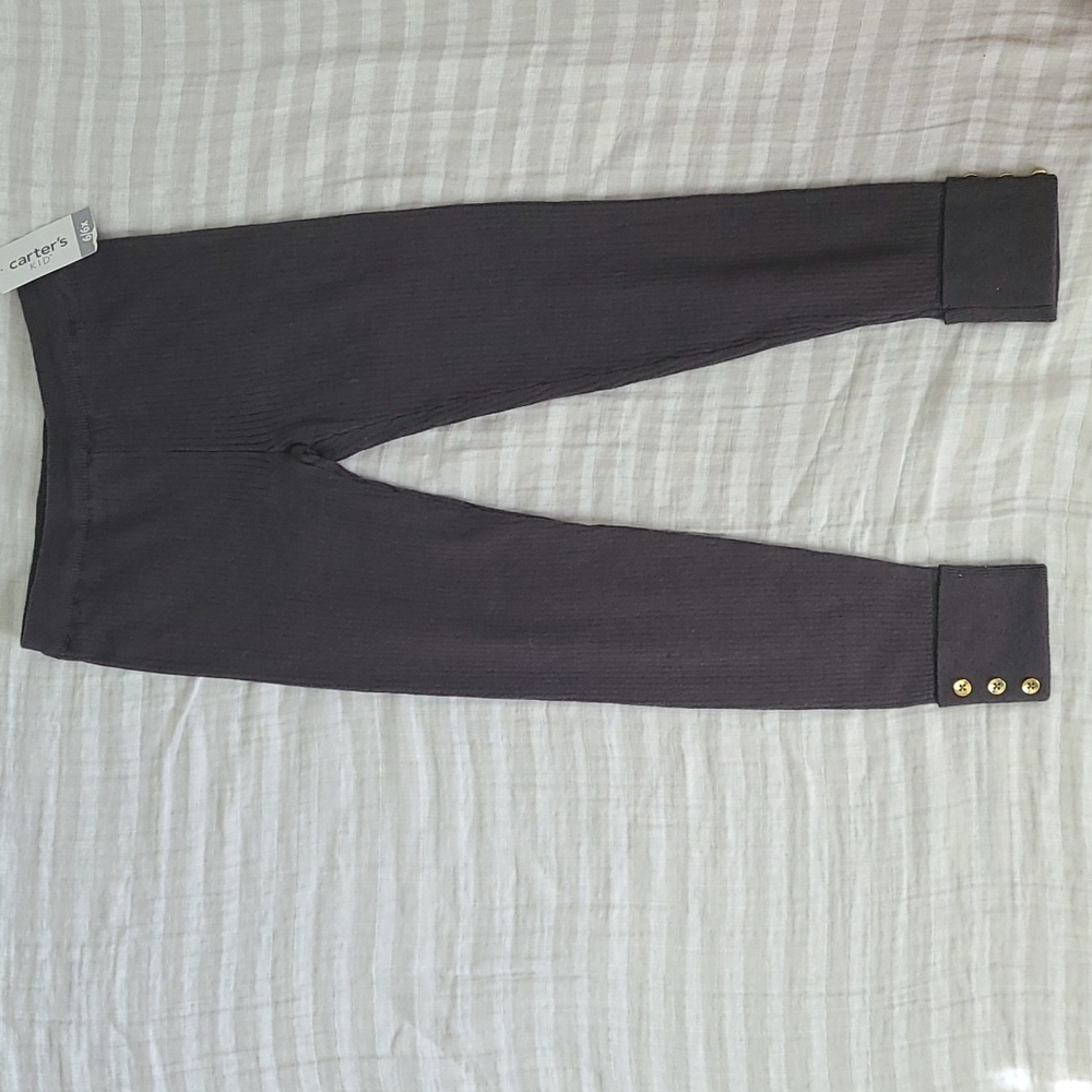 Carter's girls 6/6x gray sweater leggings